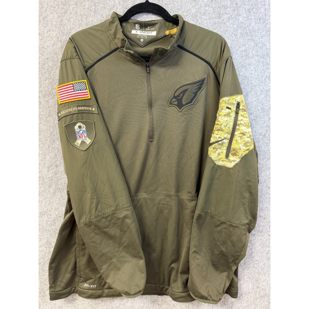 Nike Arizona Cardinals NFL Salute to Service 1/4 Zip Pullover Men's Sz XL